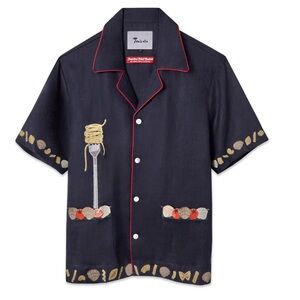 🌴 Tombolo (NWT) 🌴 Men’s Large…Vongole!’ Cabana (Navy) Shirt!